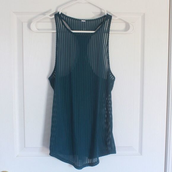 Alo Yoga | Ribbed Essence Racer Back Tank size Small Athletic Workout - Picture 3 of 5